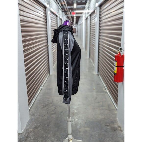 Nike men's small black grey zip up hoodie - Picture 4 of 7